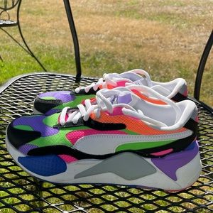 W 6.5 Puma RS-X3 Puzzle Sneakers White Multi